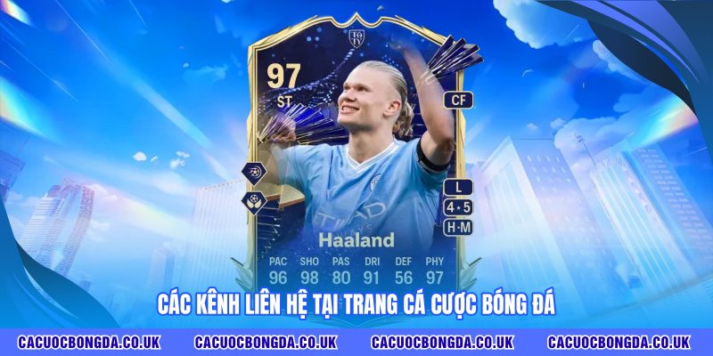 Các kênh liên hệ tại TRANG CÁ ĐỘ BÓNG ĐÁ
